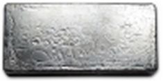 100 ounce (oz) Engelhard Silver Bar, 6-Digit, Bull Logo, Reverse