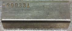 5 ounce (oz) Engelhard Silver Bar, E Logo, Reverse