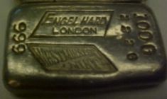 100 gram (g) Engelhard Silver Bar, Westminster Mint, Obverse