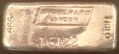 1 Kilogram (kg) Engelhard Silver Bar, London, Portrait, Obverse