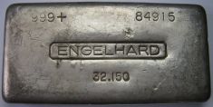 1 Kilogram (kg) Engelhard Silver Bar, Old Style, Obverse