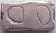 3 ounce (oz) Engelhard Silver Bar, Old Style, Reverse