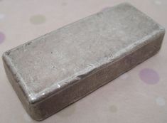 500 gram (g) Engelhard Silver Bar, Poured, Reverse