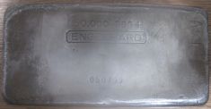 50 Ounce (oz) Engelhard Silver Bar, Standard Variety, Obverse
