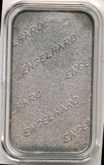 1 ounce (oz) Engelhard Australia Siver Bar, Reverse