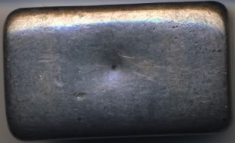 3-Ounce (oz) Johnson Matthey Silver Bar, Old Pour, Reverse