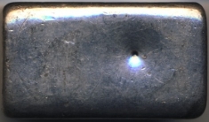 5-Ounce (oz) Johnson Matthey Silver Bar, Old Style, Reverse