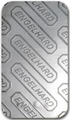 1 ounce (oz) Engelhard Platinum Bar, Large 'E' Logo, Reverse