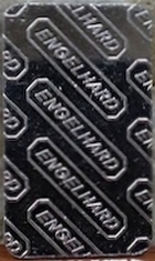 1/4 oz (ounce) Engelhard Platinum Bar, EMC, Obverse