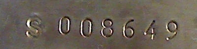 Serial number from genuine Engelhard 100 ounce silver bar