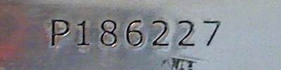 Serial number from fake, lead Engelhard 100 ounce silver bar